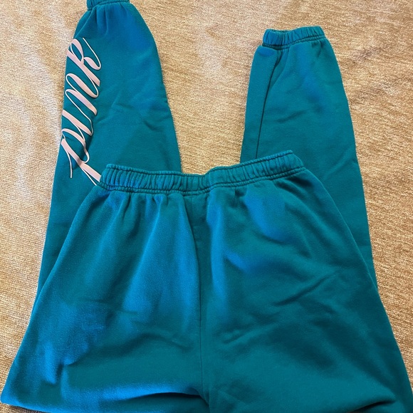 Pink Victoria’s Secret cotton blend, jogger style sweats - Picture 5 of 7